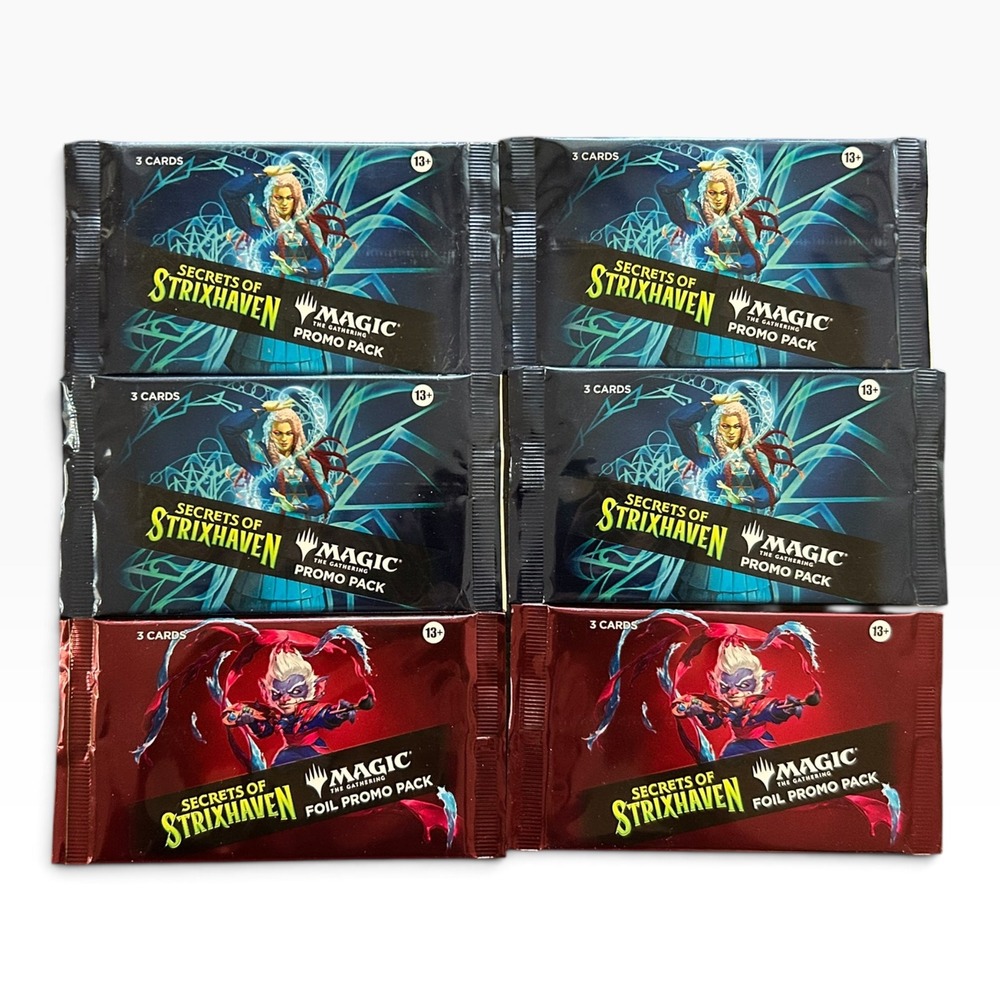 Magic The Gathering Secrets of Strixhaven Foil and Standard Promo Pack Lot NEW